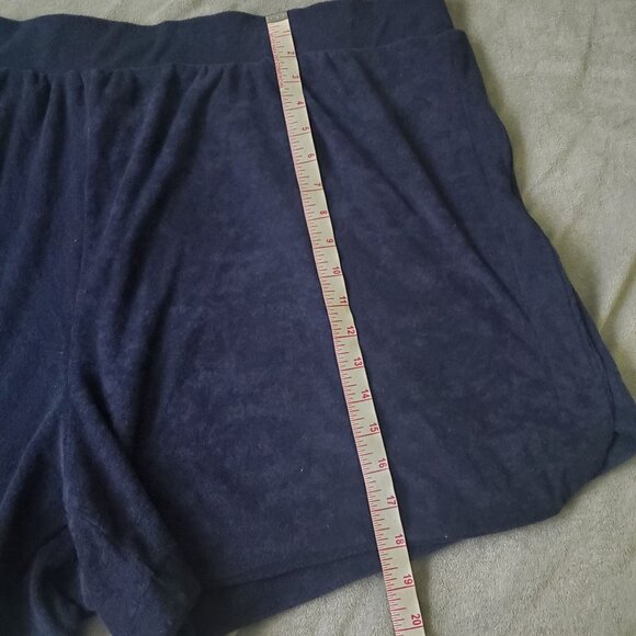 A new day womens shorts plus Size 3X navy blue Terrycloth Pull-on midwaist nwot - Picture 5 of 10